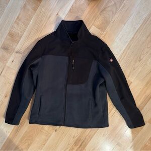 Swiss Tech Men's Black and Gray Softshell Jacket